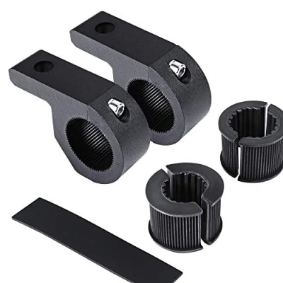 Image of LAMPHUS Off Road ATV UTV Light Bar Mounts Mounting Bracket Mini Clamp Kits [0.75&quot;/1&quot;/1.25&quot; Inch] [Horizontal Bar] [Aluminum] [2 Unit] Bull Roll Tube Cage Clamps Mount
