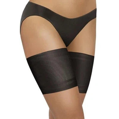 Image of Sesto Senso Sexy Smooth Thigh Bands Anti Chafing 4 Strips of Silicone Black 70 75 XL 14
