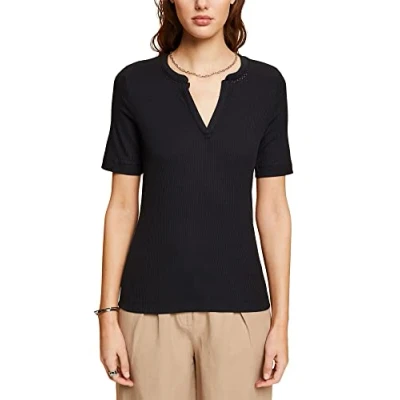 Image of ESPRIT Women&#039;s 033ee1k304 T Shirt, Black, XS