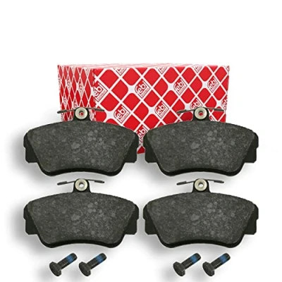 Image of 3344061, 3344787 Brake pad set FEBI BILSTEIN 16210 Front Axle excl. wear warning contact with screw VOLVO: 480 E, 440 K
