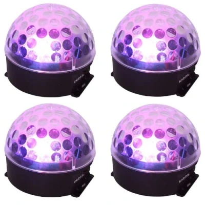 Image of 4x Ibiza Light Astro Bat LED Lighting Effect DJ Disco Battery Powered Mirrorball Type