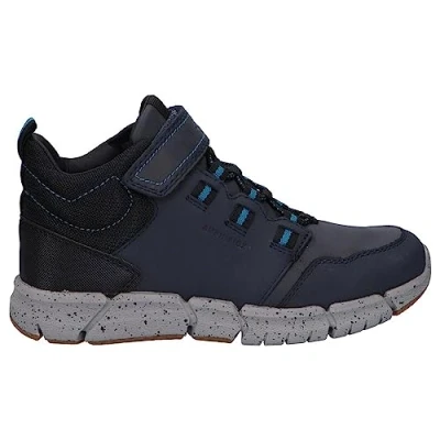 Image of Geox Boys J Flexyper Boy Abx Ankle Boots, Navy Petrol, 1.5 UK Child