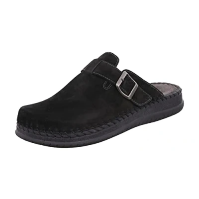 Image of Rohde Men&#039;s Alassio Slipper, 90 Black, 9.5 UK