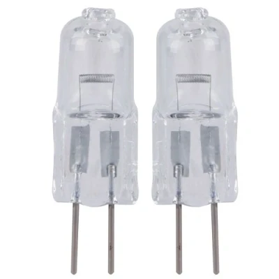 Image of 2 Pack Eveready G4 20W 12V Halogen Capsule Light Bulbs, Dimmable Lamps, 240 Lumen, 3 Years Life, Clear Finish