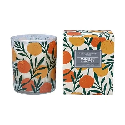 Image of Gisela Graham Mandarin &amp; Matcha Scented Candle