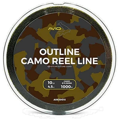 Image of Preston Innovations Avid Outline Camo Reel Line 10lb 1000m A0630015