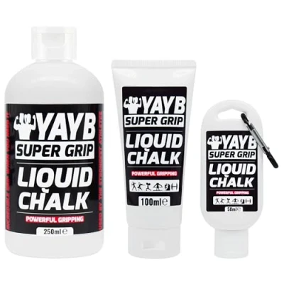 Image of YAYB LIQUID Chalk Powerful Grip Formula Sweat Free Hands Sports Weight lifting Rock Climbing Power Bodybuilding (1x 125ml)