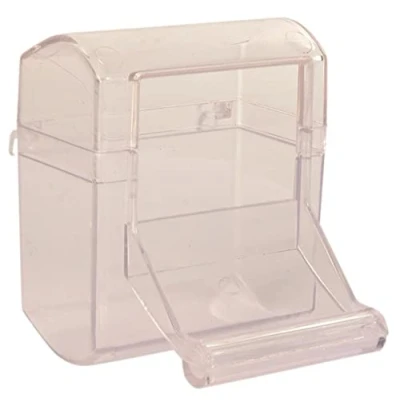 Image of Trixie Plastic Hanging Food Bowl with Landing Perch, 70 ml