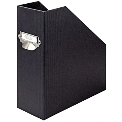 Image of Rossler Soho A4 115mm Magazine Box with Handle and Index Holder Black