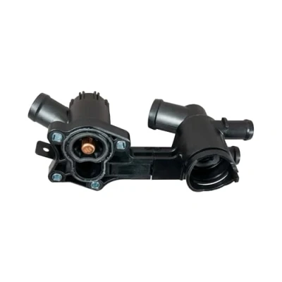 Image of 03F121111A Engine thermostat GATES TH49380/89 80, 89C with housing VOLKSWAGEN: GOLF 6, Polo V Hatchback, Touran I, AUDI: A3 Sportback, Hatchback