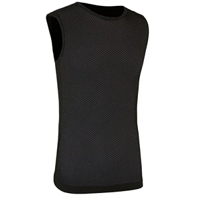 Image of GripGrab 3 Season Sleeveless Cycling Base Layer High Performance Mesh Bicycle Undershirt Spring Summer Compression Vest Black