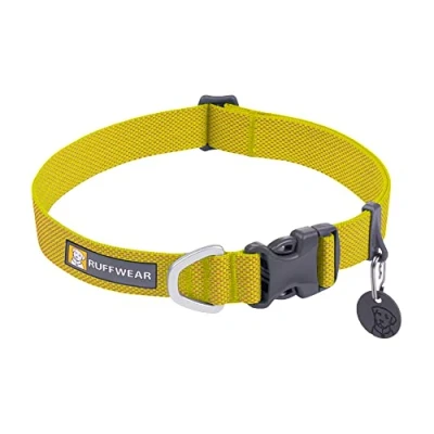 Image of Hi &amp; Light Lightweight Dog Collar Lichen Green