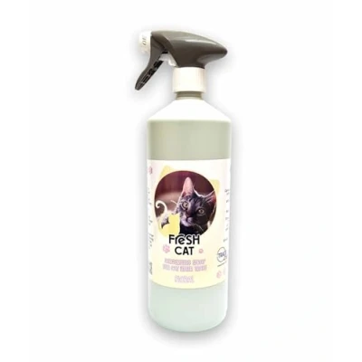 Image of FRESH Cat Litter Tray Deodorising Trigger Spray Bottle 1L (FLORAL)