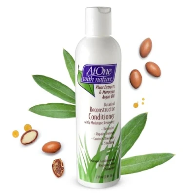 Image of At One Plant Extract &amp; Moroccan Argan Oil (237ml, Botanical Reconstructor Conditioner)