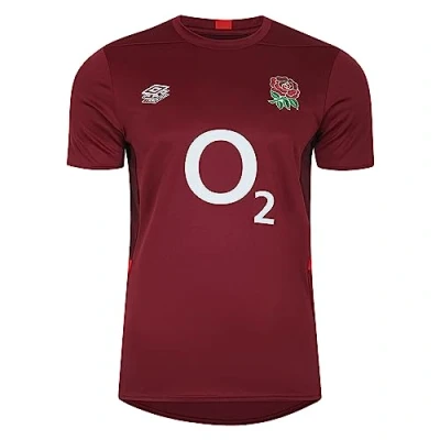 Image of 2023 2024 England Rugby Gym Tee (Tibetan Red), XXXL 50 52&quot; Chest
