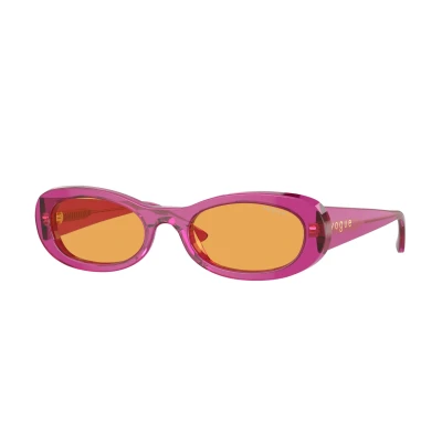 Image of Vogue Eyewear Sunglasses, Women&#039;s, Size: 53, Transparent violet