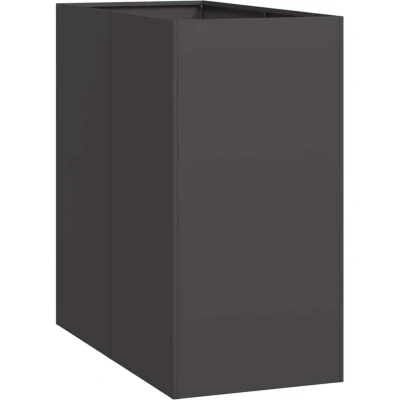 Image of vidaXL Planter Black 40x80x80 cm Steel