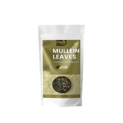 Image of Organic Spree Mullein Leaf 50gm (1.76oz) Herbal Supplement for Detox Pure and Natural Gordolobo Verbascum Thapsus
