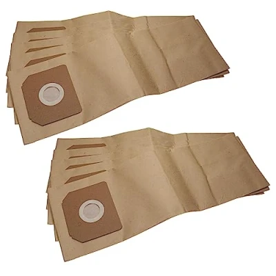 Image of vhbw 10x Vacuum Cleaner Bag compatible with Bosch GAS 35 L AFC, SFC+, M AFC Paper Brown