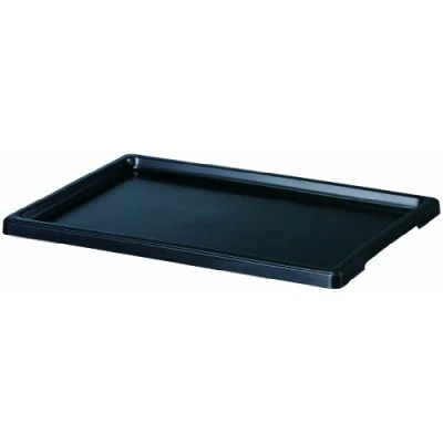 Image of Drip tray for bonsai pots 28x20x2cm black rectangular plastic