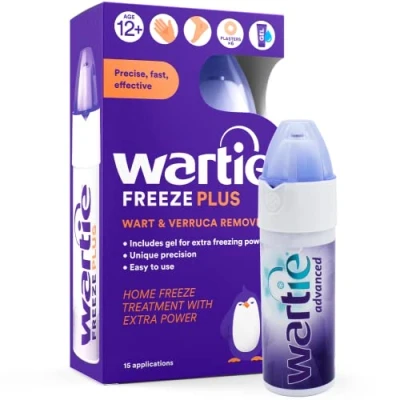 Image of Wartie Advanced Wart &amp; Verruca Remover, Extra Strength Gel Removes Stubborn Warts Verrucas Fast White , 50 ml (Pack of 1)