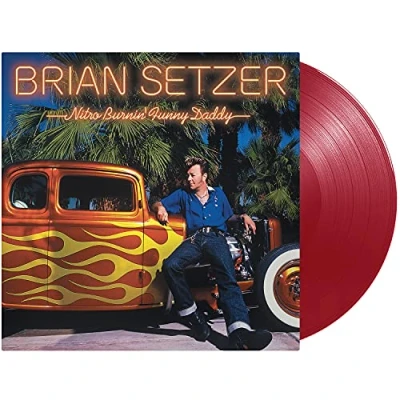 Image of Brian Setzer Nitro Burnin Funny Daddy 180g Red Transparent vinyl 2021 UK LP SD44022 1