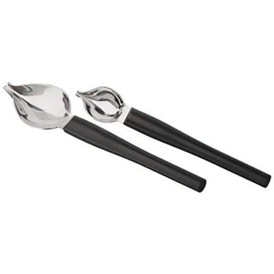 Image of Mercer Culinary Precision Spoon, Stainless Steel, Stainless, Large/Small Set