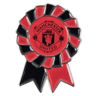 Image of FOCO Officially Licensed Manchester United FC Rosette Pin Badge