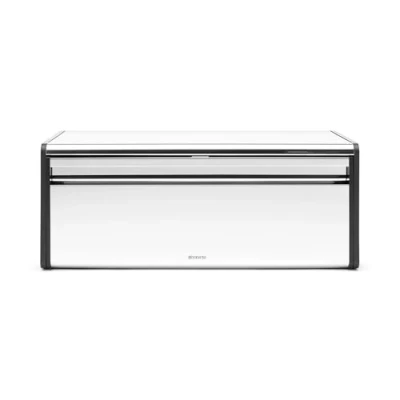Image of Brabantia 163463 Fall Front Bread Bin, Brilliant Steel, L
