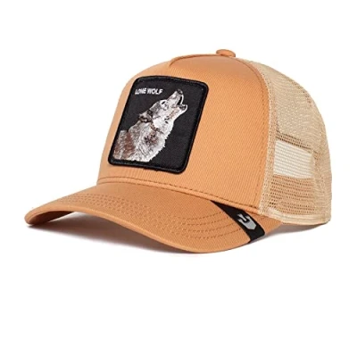 Image of Goorin Bros. The Farm Trucker Kappe aus Netzstoff für Damen und Herren Baseball Cap, Mauve (Lone Wolf Truckin), One Size