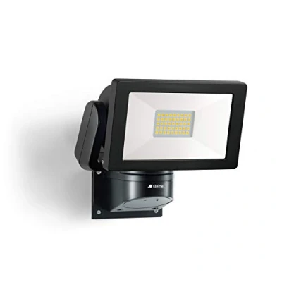Image of Steinel LED Spotlight LS 300 Black, 29.5 W Floodlight, 2704 lm Brightness, Swivelling, Neutral White (4000 K), IP44