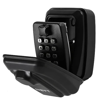 Image of NBYT Portable Combination Lock keybox, 9 Digit Keyboard,For House Keys Key Hiders to Hide a Outside,Waterproof Safe Storage Box