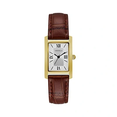 Image of Bulova Women Analog Quartz Watch with Leather Strap 44L234