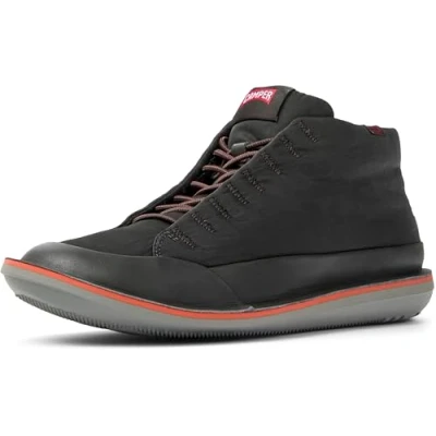 Image of Camper Beetle Hightop trainers, Men&#039;s, Size: 5.5, Dunkelgrau Leather and textile