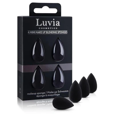 Image of Luvia Blender Sponge Set, Super Soft For Precise And Large scale Blending Of Cosmetics, 4 Mini Beauty Sponges