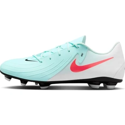 Image of Nike Performance Phantom GX II CLUB FG/MG Moulded stud football boots, Men&#039;s, Size: 9.5, Mint/atomic red/off noir Synthetics