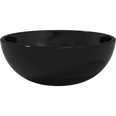 Image of vidaXL Basin Tempered Glass 30x12 cm Black