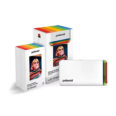 Image of Polaroid Everything BOX HI·PRINT 2x3 Pocket Photo Printer Unisex Camera film, Size: One Size, White