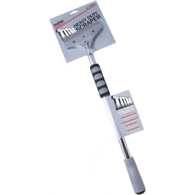 Image of ProDec Advance 6&quot; Titan Ultra Heavy Duty Scraper with Double Thickness Hardened Steel Blades, 20&quot; long 1&quot; Diameter Chrome Shaft, Twin Grips for Two Handed Use, Delivers Maximum Scraping Power