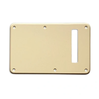 Image of VANSON Premium Quality Tremolo Cover Backplate to fit Fender USA, MEX Stratocaster Strat (1 Ply, Vintage White)