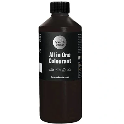 Image of Scratch Doctor All in One Leather Colourant Self Seal Dye Repair Paint for Furniture, Sofas, Car Seats (Dark Brown, 500ml)
