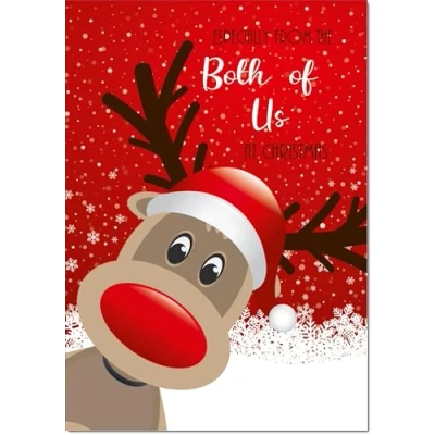 Image of doodlecards From Both Of Us Christmas Card Medium Size with Plain Envelope
