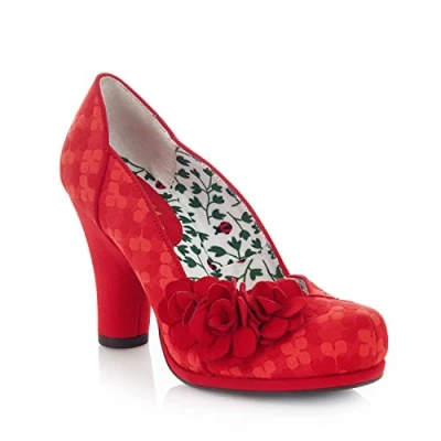 Image of Ruby Shoo Women&#039;s Red Charlotte Court Shoe Pumps UK 4 EU 37