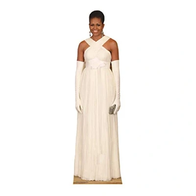 Image of STAR CUTOUTS SC2013 Former First Lady Obama Formal Dress for Fans, Parties and Collectors Height 189cm, Solid, Multicolour, Lifesize