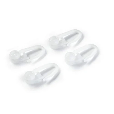 Image of Rolling Curtain Clips w Folding Hooks 50 pcs Prym white