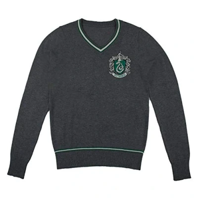 Image of Cinereplicas Harry Potter Pull Hogwarts V Neck Grey Slytherin Large
