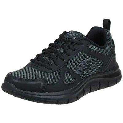 Image of Skechers Men&#039;s Track Bucolo Oxford, Black, 6 UK