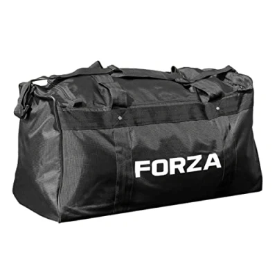 Image of FORZA Large Football Kit Bag Black Sports Bag/Holdall Durable for Gear Secure Zip Fastening Capacity: 95L Splash Proof Design