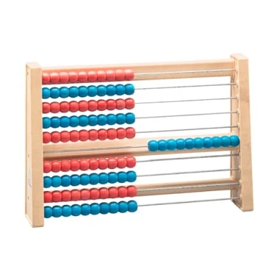 Image of WISSNER active learning 100 Student&#039;S Abacus, RE Wood Red/Blue