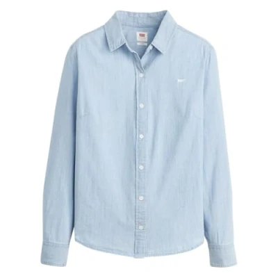 Image of Levi&#039;s Women&#039;s New Classic Fit Bw Button Down Shirt, Dazed Light Stone, S